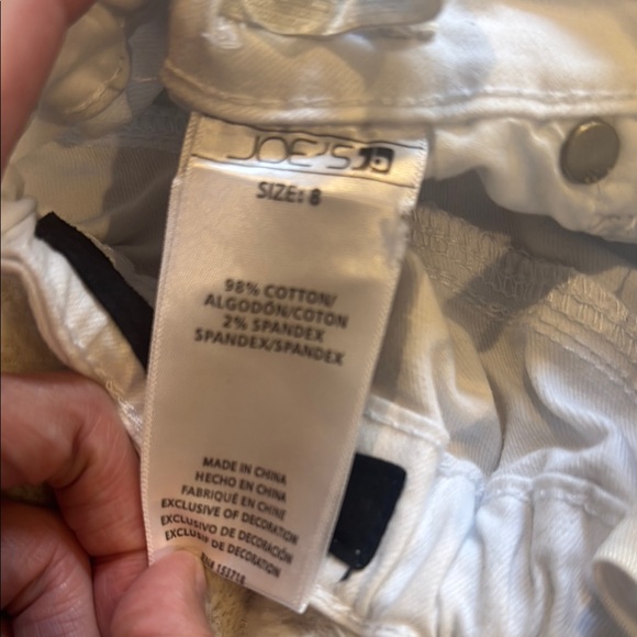 Girls White Denim Joe’s Shorts - Picture 3 of 4